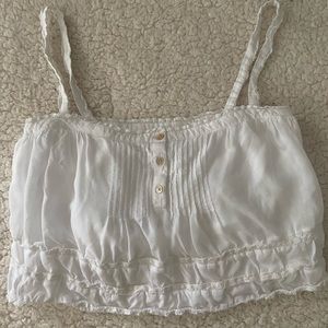 Aritzia Wilfred cotton boho camisole